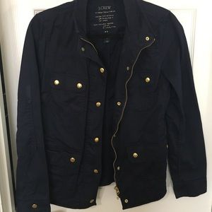 Navy JCrew jacket. (Definitely loved)